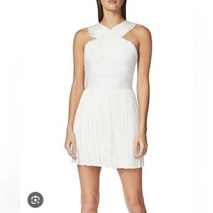 Herve Leger XS fringe mini bandage dress